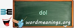 WordMeaning blackboard for dol